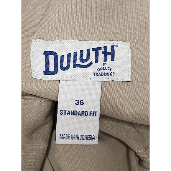 Duluth Flex Dry‎ On The Fly Shorts Men's 36 Beige Standard Fit 11" Cargo Stretch - Picture 3 of 6